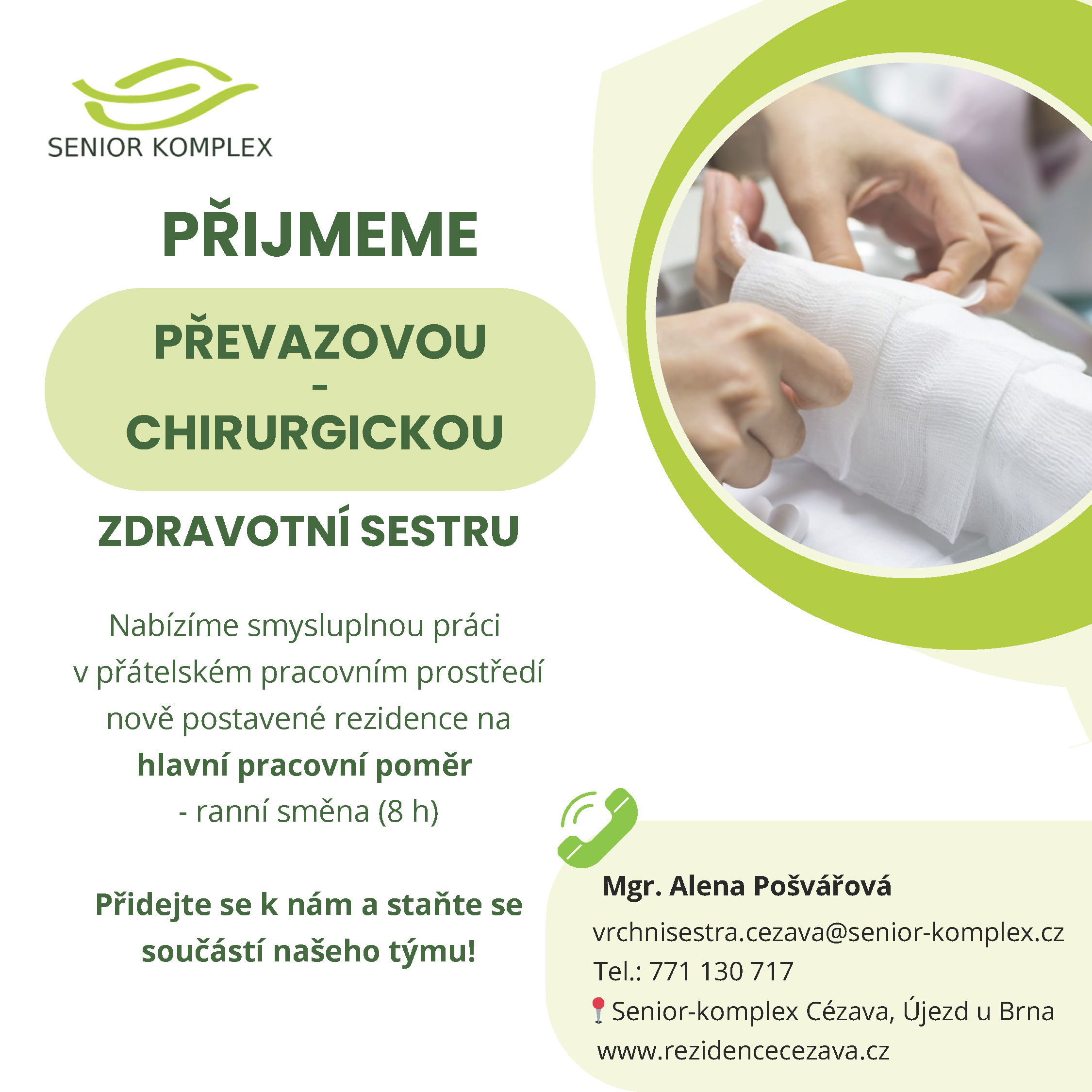 Převazová-chirurgická sestra