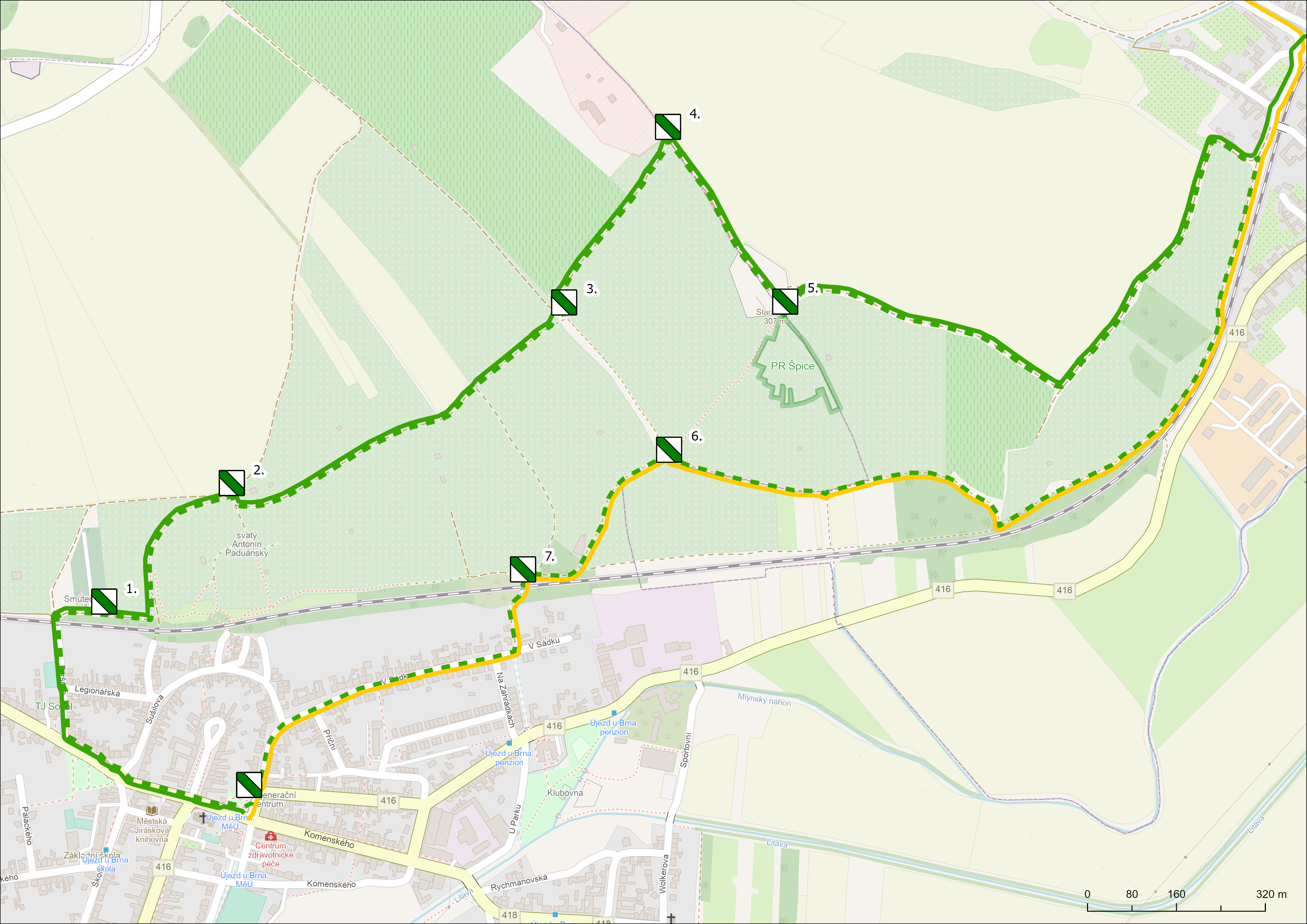 trasa naučné stezky